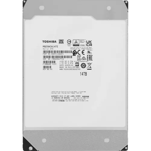 Жесткий диск Toshiba SATA-III 14TB MG09ACA14TE Enterprise Capacity 512E (7200rpm) 512Mb 3.5"