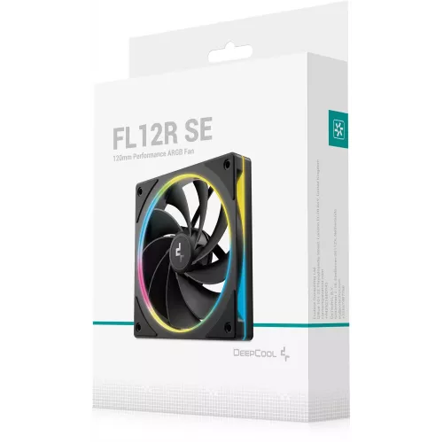 Вентилятор для корпуса Deepcool FL12R SE Reverse ARGB 120х120x25 черный 4-pin 25.79дБ (R-FL12RSE-BKAPN1-G) Ret