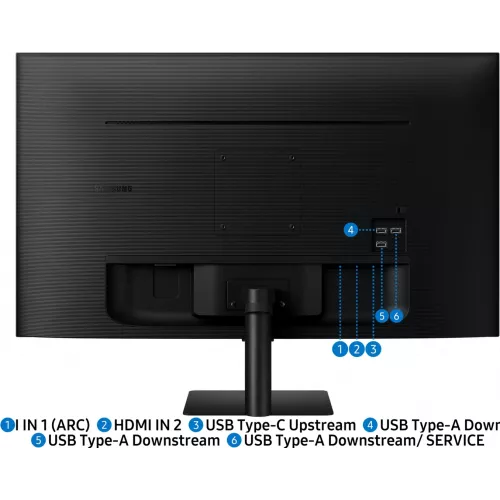 Монитор Samsung 32" S32FM702UIXCI черный VA LED 16:9 HDMI M/M матовая 3000:1 300cd 178гр/178гр 3840x2160 60Hz 4K USB 6.5кг