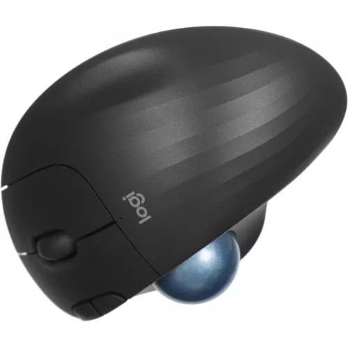 Трекбол Logitech M575S черный оптическая 2000dpi беспров. BT/Radio USB 4but (910-007035)