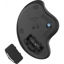 Трекбол Logitech M575S черный оптическая 2000dpi беспров. BT/Radio USB 4but (910-007035)