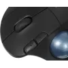 Трекбол Logitech M575S черный оптическая 2000dpi беспров. BT/Radio USB 4but (910-007035)