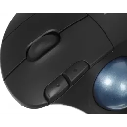 Трекбол Logitech M575S черный оптическая 2000dpi беспров. BT/Radio USB 4but (910-007035)