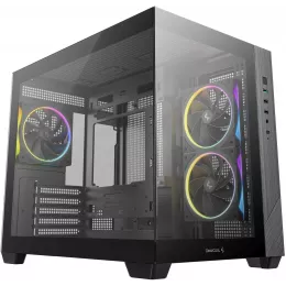 Корпус Deepcool CG330 3F черный без БП mATX 6x120mm 4x140mm 2xUSB2.0 1xUSB3.0 audio bott PSU
