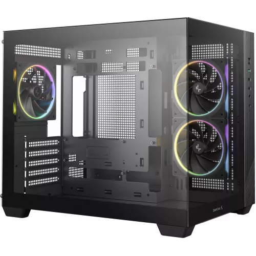 Корпус Deepcool CG330 3F черный без БП mATX 6x120mm 4x140mm 2xUSB2.0 1xUSB3.0 audio bott PSU