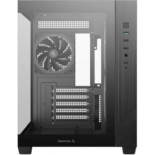 Корпус Deepcool CG330 3F черный без БП mATX 6x120mm 4x140mm 2xUSB2.0 1xUSB3.0 audio bott PSU