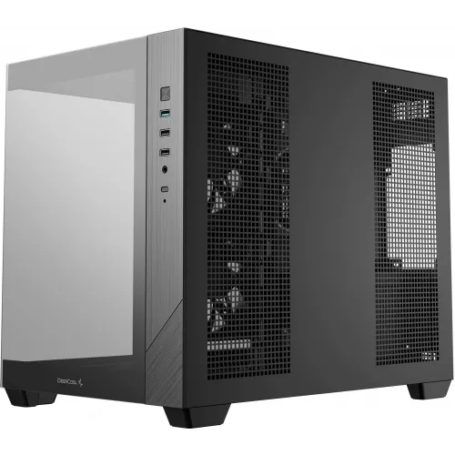Корпус Deepcool CG330 3F черный без БП mATX 6x120mm 4x140mm 2xUSB2.0 1xUSB3.0 audio bott PSU