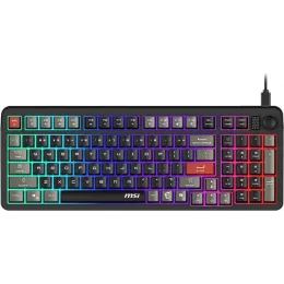 Клавиатура MSI GK110 черный/серый USB Multimedia for gamer LED (S11-04RU258-HH9) кабель 1.5м