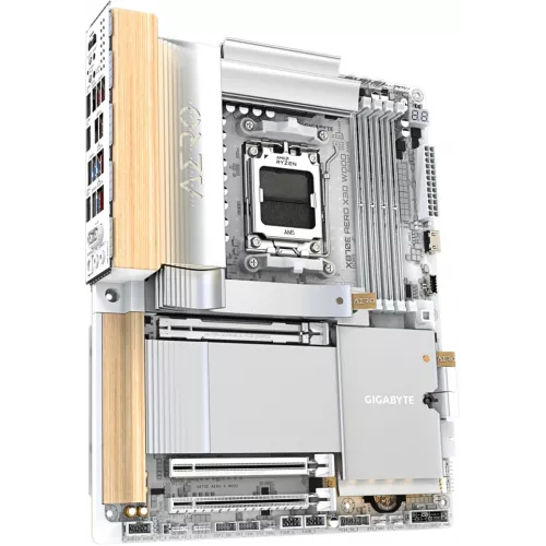 Материнская плата Gigabyte X870E AERO X3D WOOD Socket AM5 AMD X870E 4xDDR5 ATX AC`97 8ch(7.1) 2x5Gg RAID+HDMI