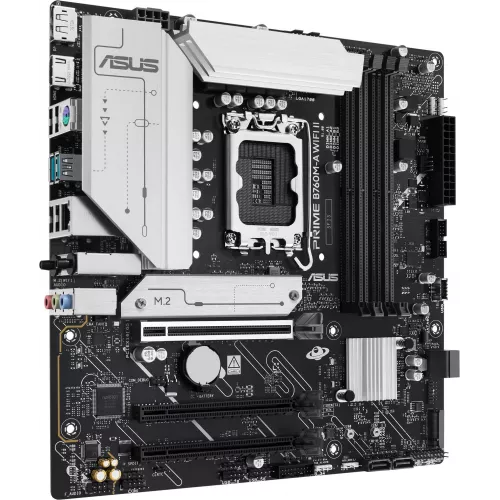 Материнская плата Asus PRIME B760M-A WIFI II Soc-1700 Intel B760 4xDDR5 mATX AC`97 8ch(7.1) 2.5Gg RAID+HDMI+DP