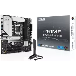 Материнская плата Asus PRIME B760M-A WIFI II Soc-1700 Intel B760 4xDDR5 mATX AC`97 8ch(7.1) 2.5Gg RAID+HDMI+DP