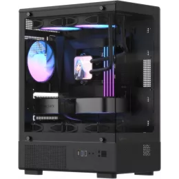 Корпус Formula Crystal Z1CM v2 черный без БП mATX 1xUSB2.0 1xUSB3.0 audio bott PSU