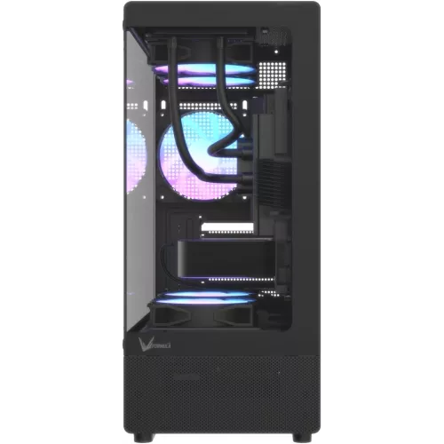 Корпус Formula Crystal Z1CM v2 черный без БП mATX 1xUSB2.0 1xUSB3.0 audio bott PSU
