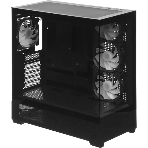 Корпус Accord ACC-ZA11B AR черный без БП ATX 3x120mm 1xUSB2.0 2xUSB3.0 audio bott PSU