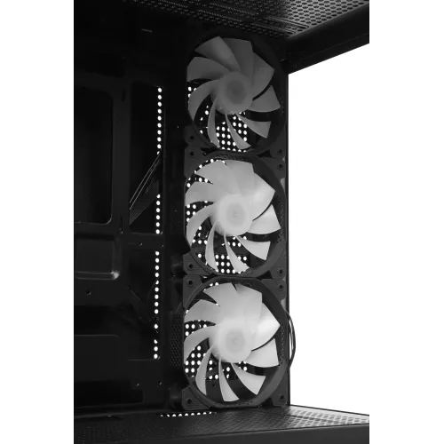 Корпус Accord ACC-ZA11B AR черный без БП ATX 3x120mm 1xUSB2.0 2xUSB3.0 audio bott PSU