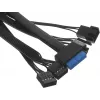 Корпус Accord ACC-ZA11B AR черный без БП ATX 3x120mm 1xUSB2.0 2xUSB3.0 audio bott PSU