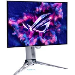 Монитор Asus 26.5" ROG Swift PG27AQWP-W светло-серый OLED LED 16:9 HDMI матовая HAS Piv 1500cd 178гр/178гр 2560x1440 540Hz DP 2K USB 7.04кг