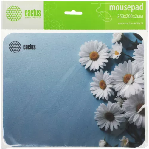 Коврик для мыши Cactus Daisies рисунок 250x200x3мм (CS-MPC-D07S)