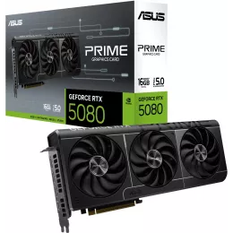 Видеокарта Asus PCI-E 5.0 PRIME-RTX5080-16G NVIDIA GeForce RTX 5080 16Gb 256bit GDDR7 2617/30000 HDMIx1 DPx3 HDCP Ret