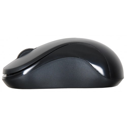 Мышь Оклик 605SW черный оптическая 1200dpi беспров. USB для ноутбука 3but (384108)