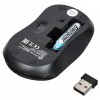 Мышь Оклик 605SW черный оптическая 1200dpi беспров. USB для ноутбука 3but (384108)