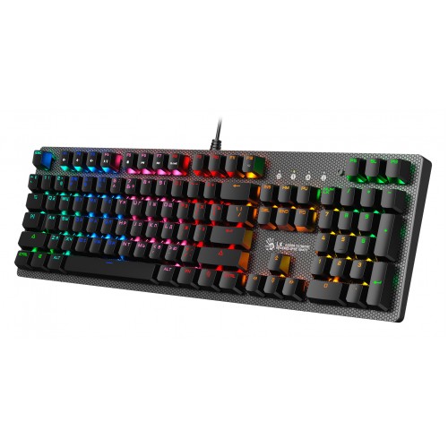 Клавиатура A4Tech B810R NetBee механическая черный USB for gamer LED (B810R (NETBEE)) кабель 1.8м