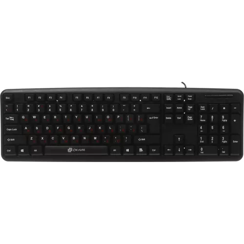 Клавиатура Оклик 90M черный USB (402127) кабель 1.35м