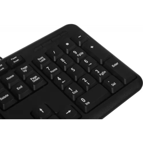 Клавиатура Оклик 90M черный USB (402127) кабель 1.35м