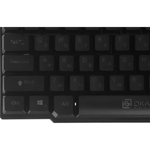 Клавиатура Оклик 780G SLAYER черный USB for gamer LED (412899) кабель 1.5м