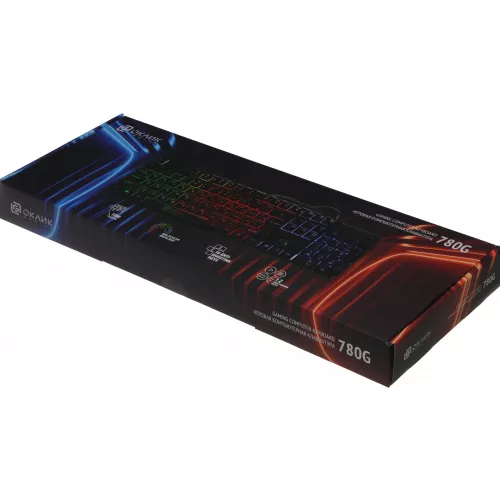 Клавиатура Оклик 780G SLAYER черный USB for gamer LED (412899) кабель 1.5м