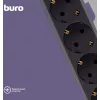 Сетевой фильтр Buro 600SH-16-3-B 3м (6 розеток) черный (коробка)