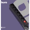 Сетевой фильтр Buro 600SH-16-3-B 3м (6 розеток) черный (коробка)
