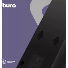 Сетевой фильтр Buro 600SH-16-3-B 3м (6 розеток) черный (коробка)