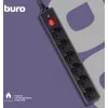Сетевой фильтр Buro 600SH-16-3-B 3м (6 розеток) черный (коробка)
