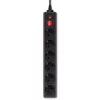 Сетевой фильтр Buro 600SH-16-5-B 5м (6 розеток) черный (коробка)