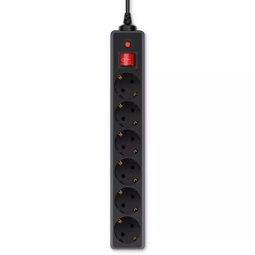 Сетевой фильтр Buro 600SH-16-5-B 5м (6 розеток) черный (коробка)