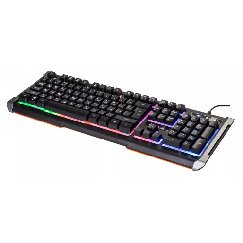 Клавиатура Оклик 710G BLACK DEATH черный/оранжевый USB Multimedia for gamer LED (476393) кабель 1.5м