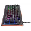 Клавиатура Оклик 710G BLACK DEATH черный/оранжевый USB Multimedia for gamer LED (476393) кабель 1.5м