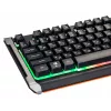 Клавиатура Оклик 710G BLACK DEATH черный/оранжевый USB Multimedia for gamer LED (476393) кабель 1.5м