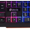 Клавиатура Оклик 710G BLACK DEATH черный/оранжевый USB Multimedia for gamer LED (476393) кабель 1.5м