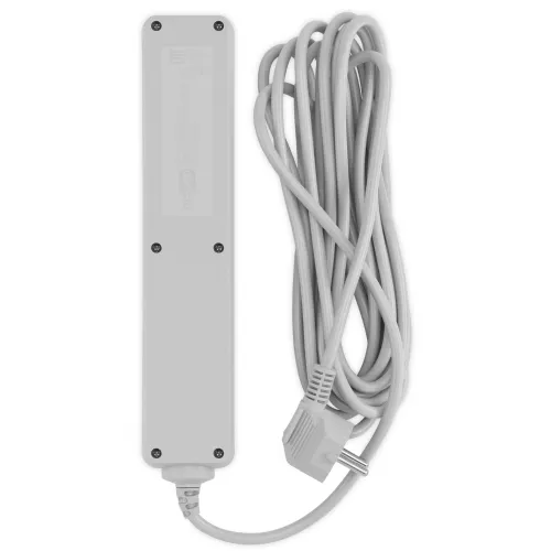 Сетевой фильтр PC Pet AP01006-5-G 5м (5 розеток) серый (пакет ПЭ)