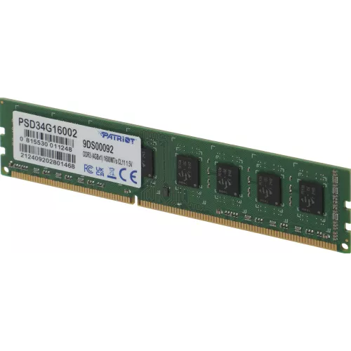 Память DDR3 4GB 1600MHz Patriot PSD34G16002 Signature Line RTL PC3-12800 CL11 DIMM 240-pin 1.5В dual rank Ret