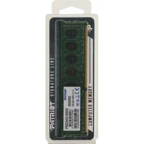 Память DDR3 4GB 1600MHz Patriot PSD34G16002 Signature Line RTL PC3-12800 CL11 DIMM 240-pin 1.5В dual rank Ret