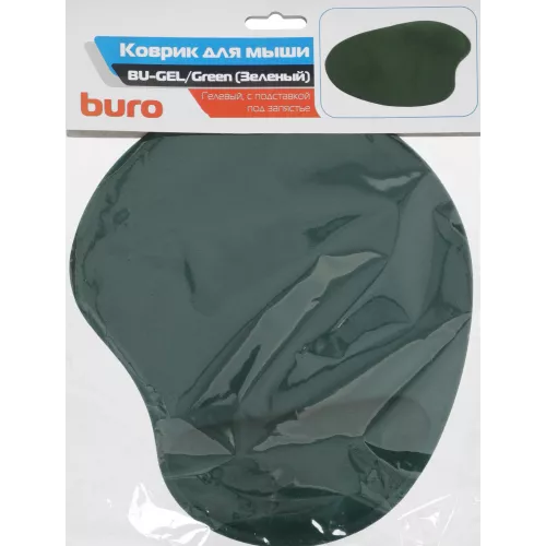 Коврик для мыши Buro BU-GEL Мини светло-зеленый 225x190x2мм (BU-GEL/GREEN)