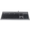 Клавиатура A4Tech KLS-7MUU серебристый/черный USB slim Multimedia (KLS-7MUU USB) кабель 1.5м