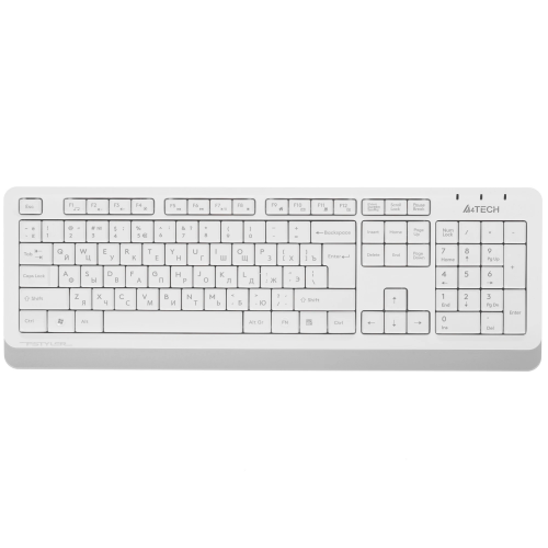 Клавиатура + мышь A4Tech Fstyler FG1010 клав:белый/серый мышь:белый/серый USB беспроводная Multimedia (FG1010 WHITE)