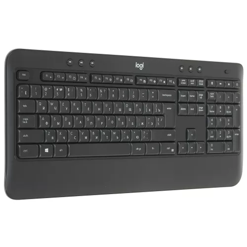 Клавиатура и мышь Logitech MK540: беспроводной комплект в черном цвете для мультимедиа (920-008686)