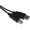 Кабель KingPrice KP-AmBm-v2-1.5m ver2.0 USB A (m) USB B(m) 1.5м черный