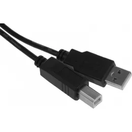 Кабель KingPrice KP-AmBm-v2-1.5m ver2.0 USB A (m) USB B(m) 1.5м черный