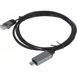 Кабель Buro BU-USB-C-LAN100-2m USB Type-C (m) RJ-45 (m) 2м черный (пакет)